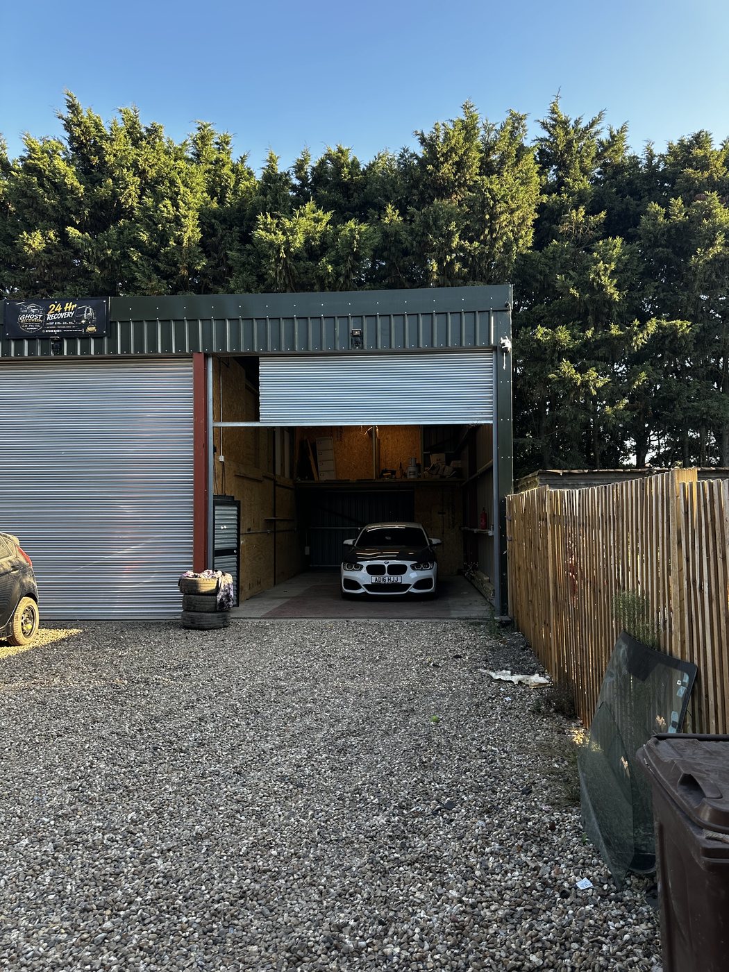 Apex Coding workshop unit and roller door